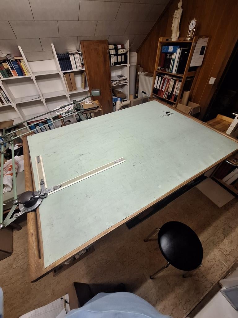 Kuhlmann vintage tekentafel, Bricolage & Construction, Tables à dessin, Enlèvement