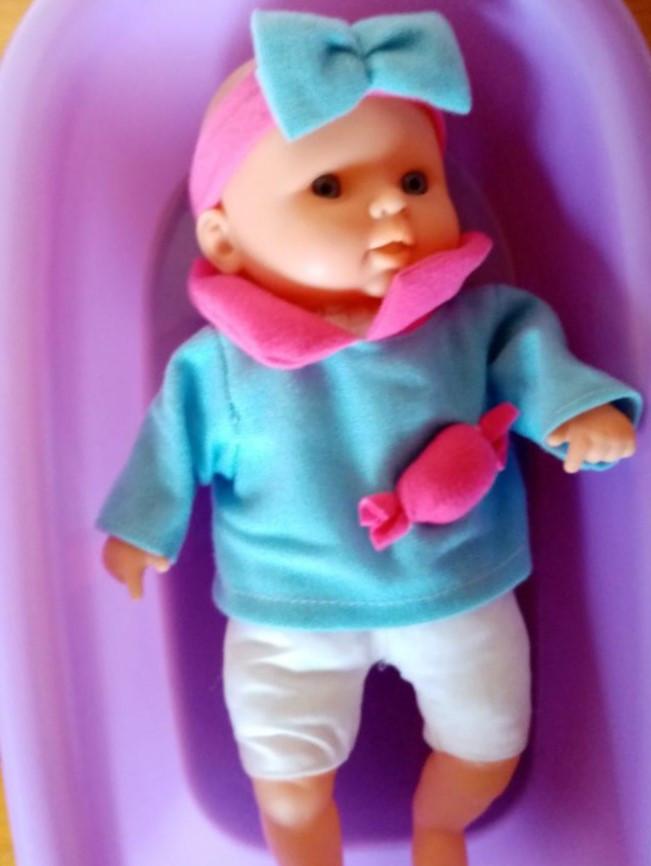 nieuw babypop 32cm , pop + poppenbad, Kinderen en Baby's, Verzenden, Nieuw, Babypop