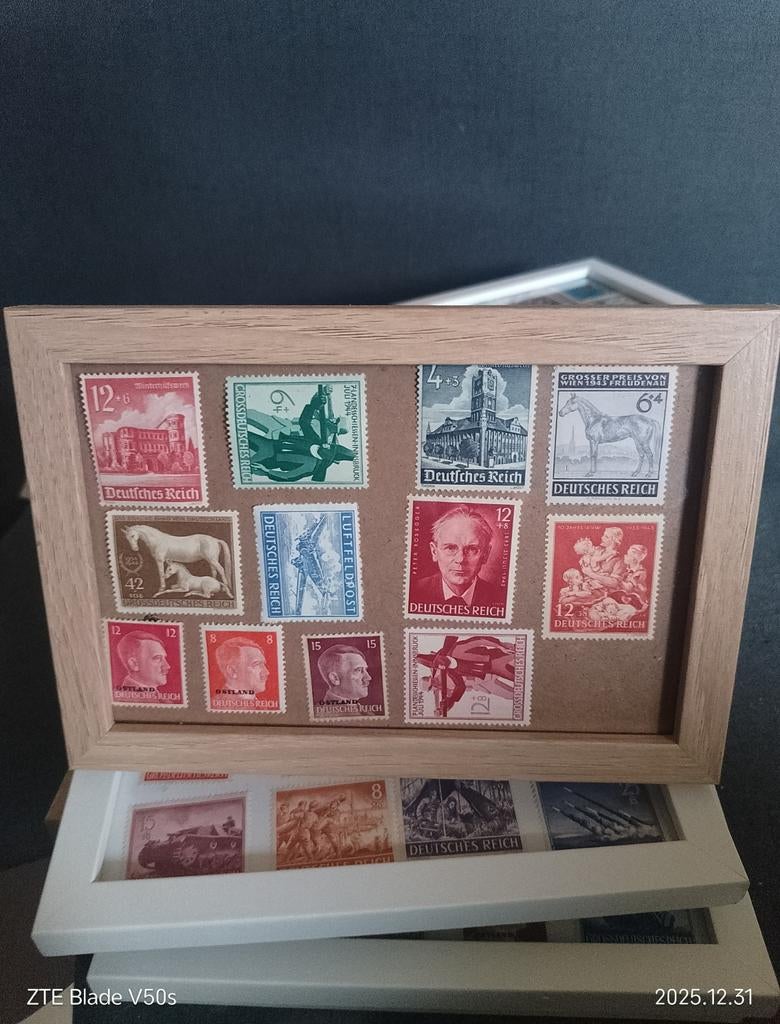 Timbres-poste 12 ; Empire allemand, Envoi