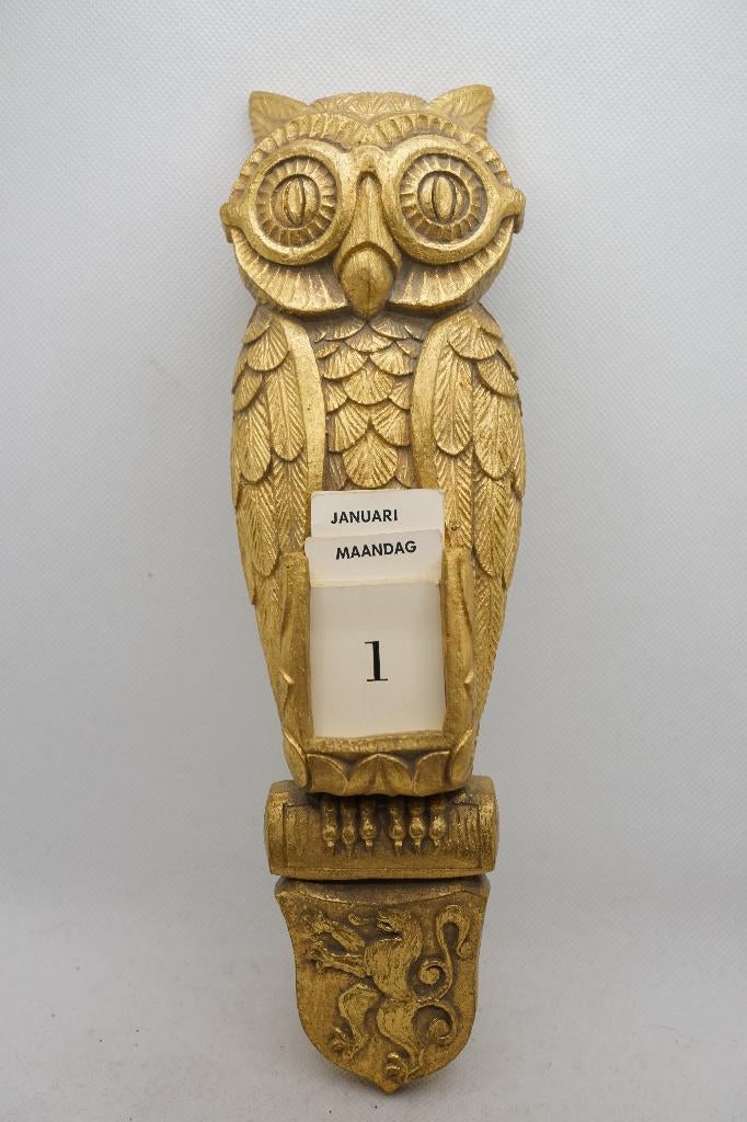 vintage uil wand kalender ceracast, Diversen, Kalenders, Ophalen of Verzenden, Jaarkalender, Gebruikt