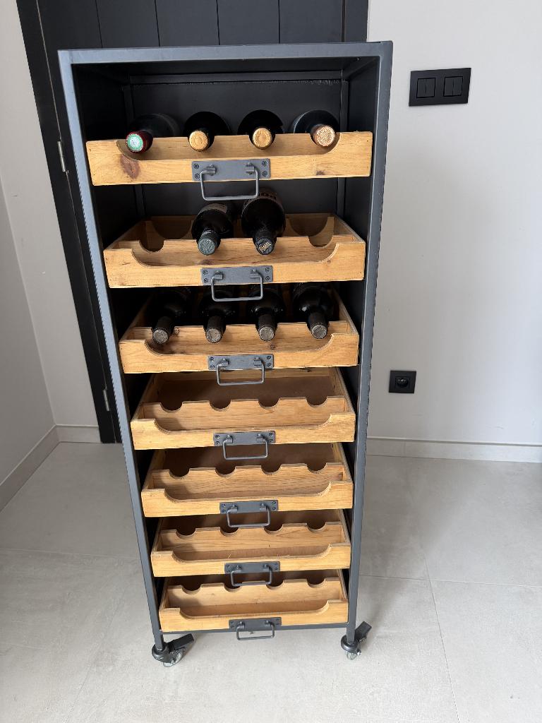 Meuble rangement vin J-Line, Maison & Meubles, Enlèvement, Comme neuf