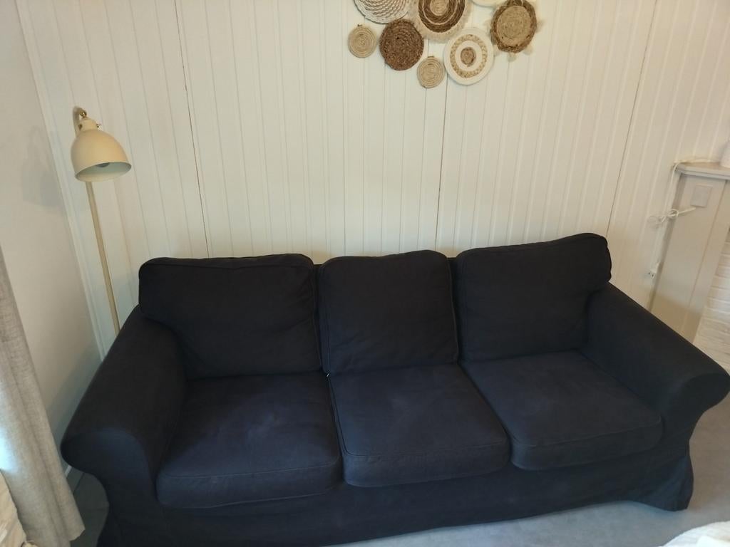 Canapé noir 3 places, Noir