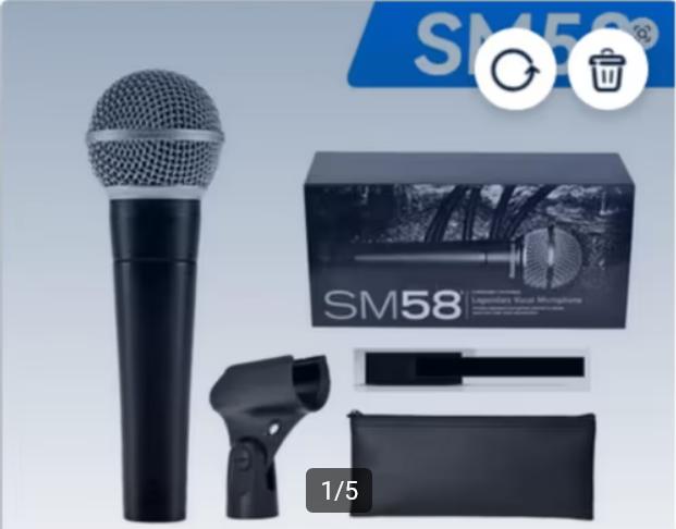 Micro model Shure SM58  40€ of 3 voor 100€, Muziek en Instrumenten, Verzenden, Nieuw, Zangmicrofoon