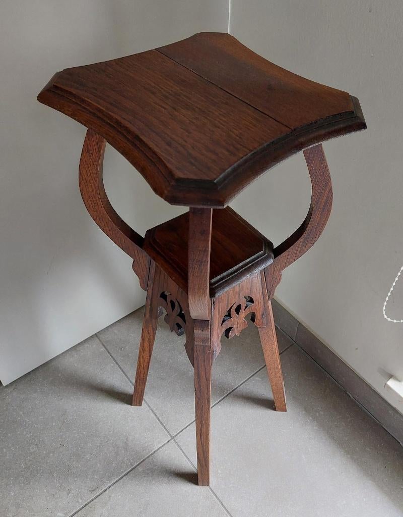 vintage plantentafeltje in hout, Ophalen