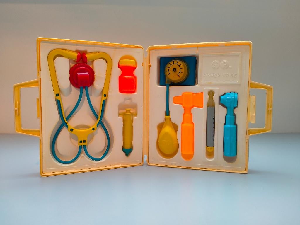 Vintage fisher-price medical kit dokterstas, Kinderen en Baby's, Speelgoed | Fisher-Price, Ophalen, Gebruikt, Speelset