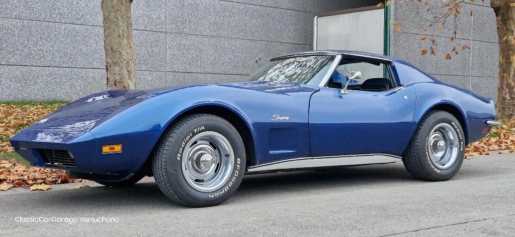Chevrolet Corvette C3 Stingray, Auto's, Chevrolet, Automaat, Achterwielaandrijving, 8 cilinders, Blauw