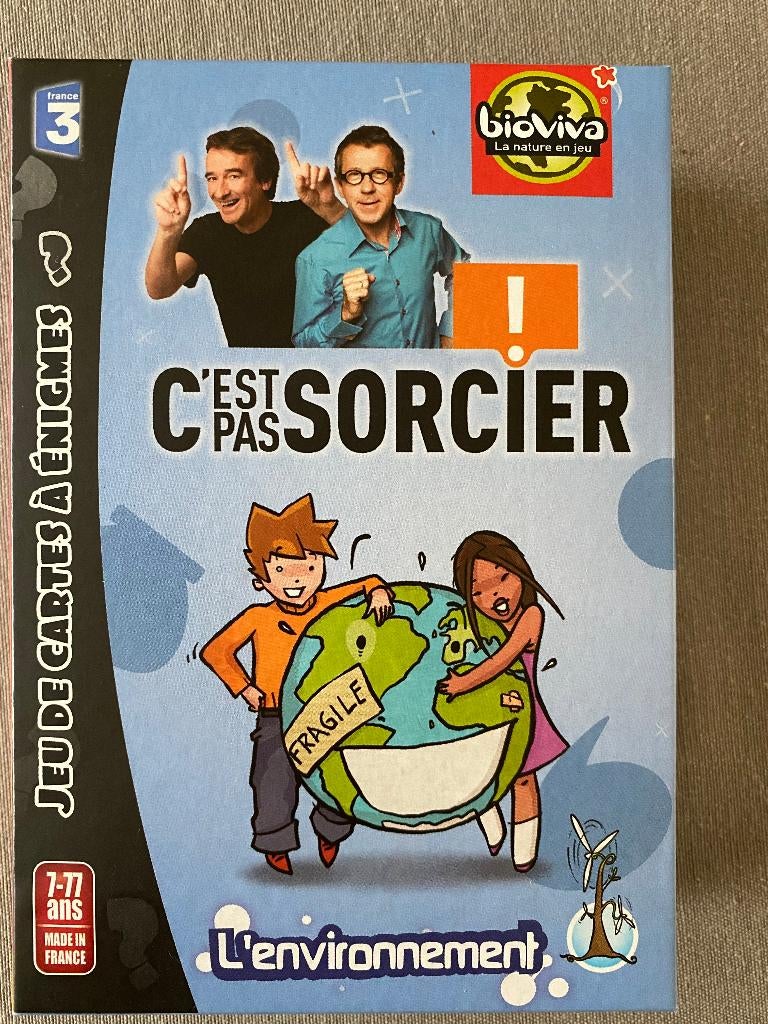 Jeu C'est pas sorcier l'environnement, Trois ou quatre joueurs, Enlèvement ou Envoi, Comme neuf, Bioviva éditions