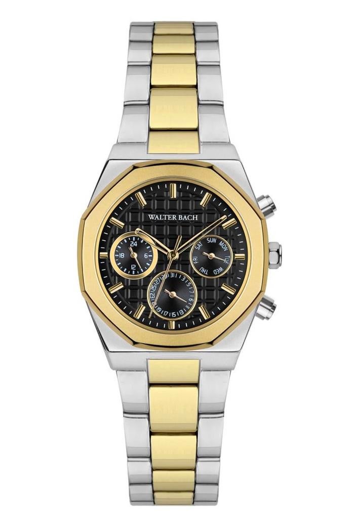 Walter Bach Niuewe horloge, Staal, Staal, Polshorloge, Nieuw