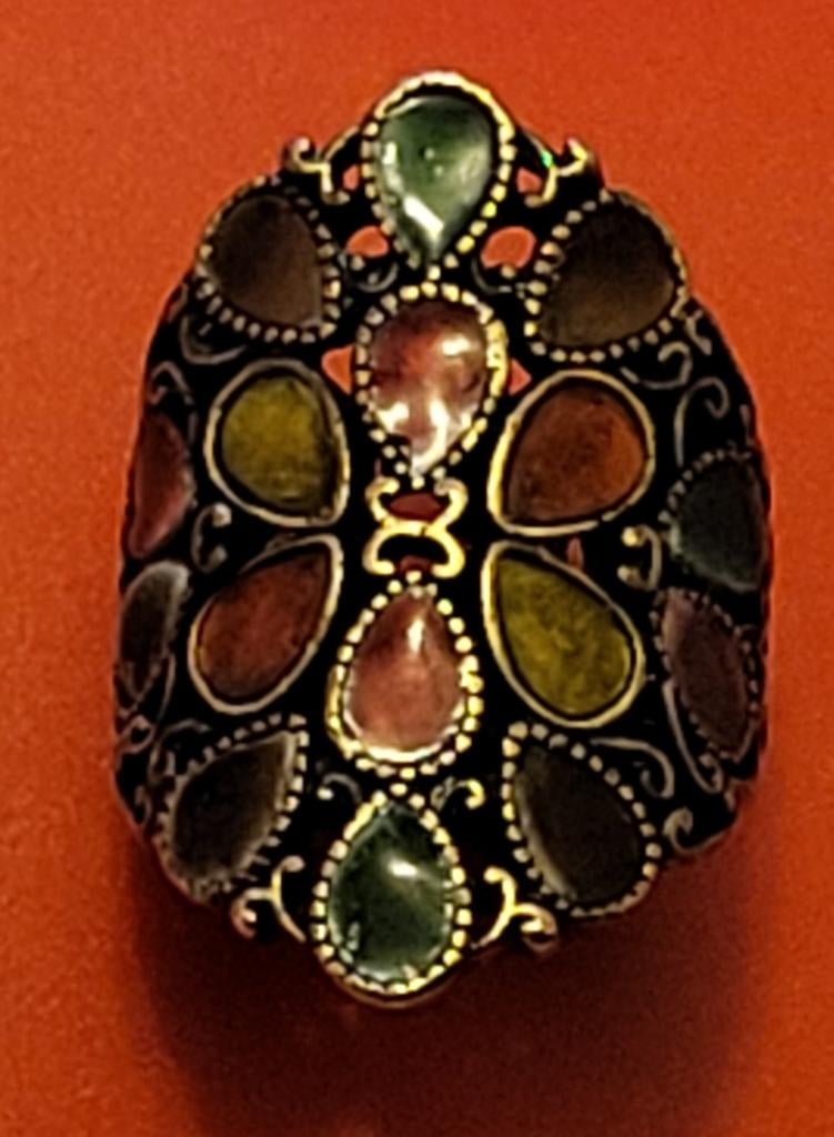 Vintage damesring, Ophalen, Overige materialen, Overige kleuren, Zo goed als nieuw