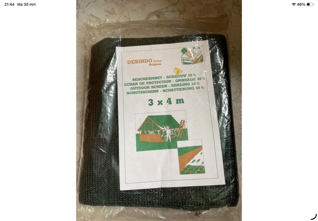 Nieuw schaduwnet 4x3 m, Tuin en Terras, Schaduwdoeken, Ophalen of Verzenden, Nieuw