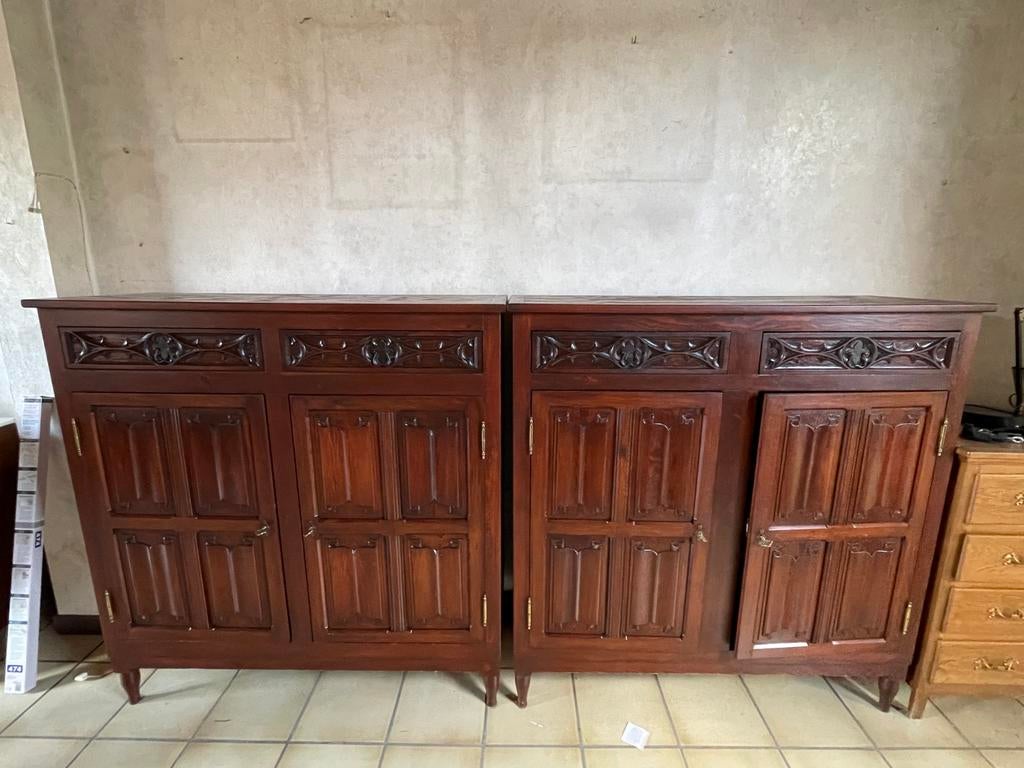 Houten buffetkasten, Huis en Inrichting, Kasten | Buffetkasten, Ophalen, Zo goed als nieuw