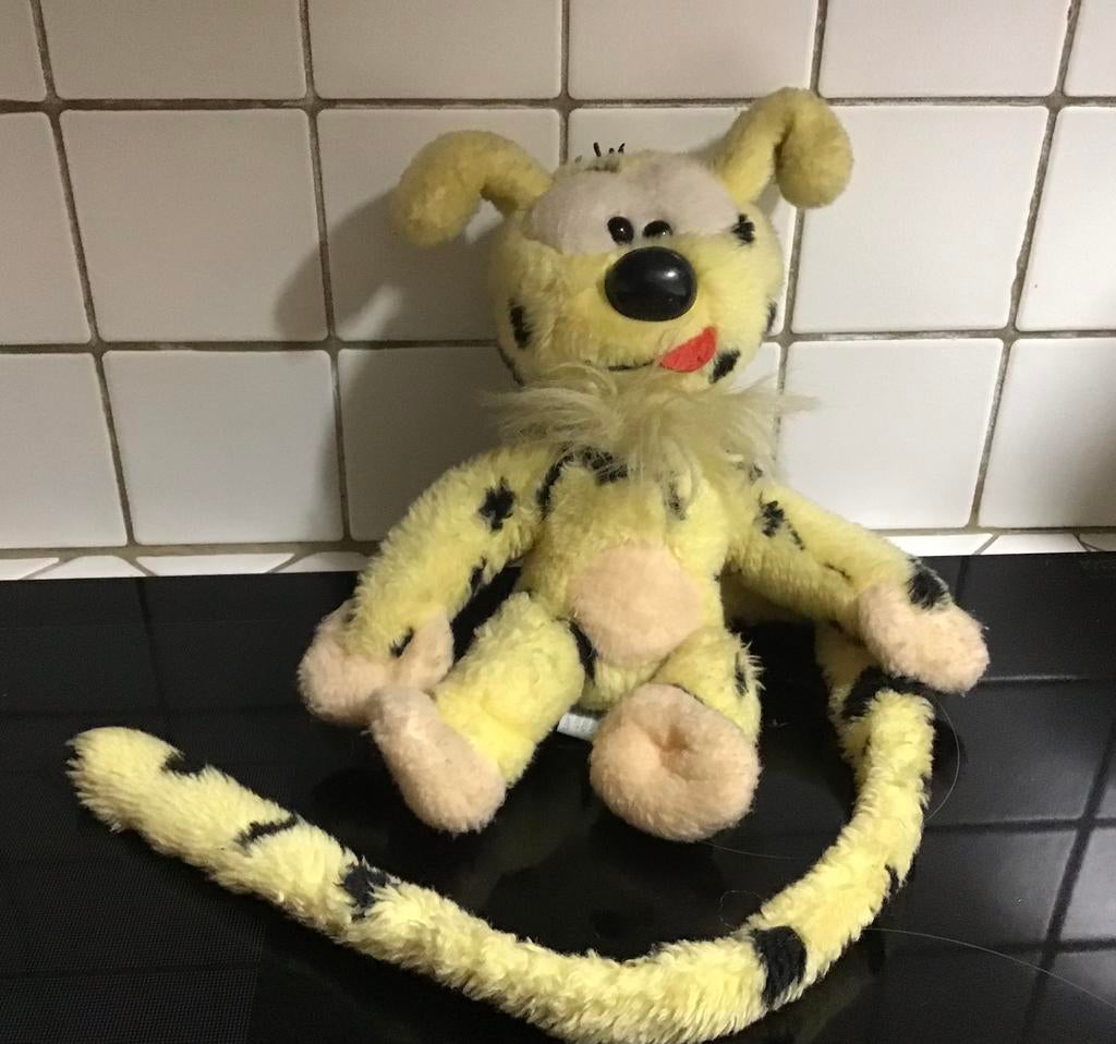Marsupilami vintage knuffel 1988 Marsu, Kinderen en Baby's, Ophalen of Verzenden, Gebruikt