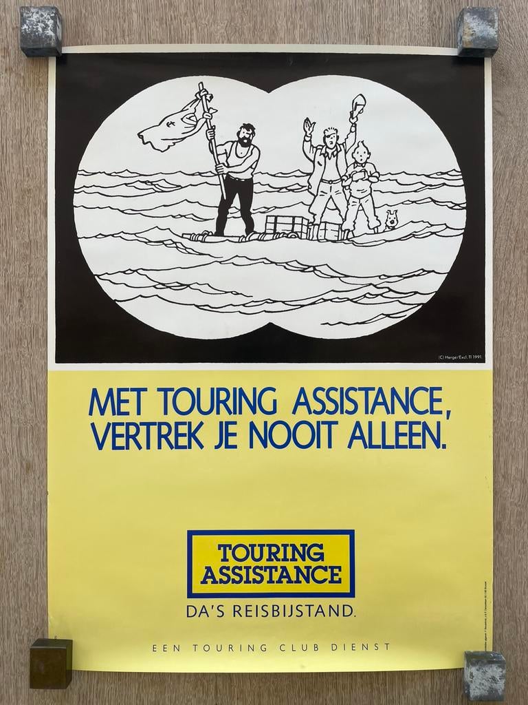 Kuifje - Hergé - 1991 Touring, Collections, Enlèvement ou Envoi, Comme neuf