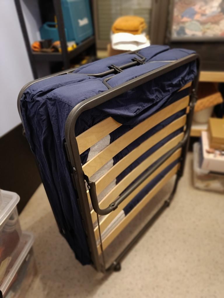 Opvouwbaar logeerbed migliore/Optimum 90x200, Huis en Inrichting, Slaapkamer | Bedden, Ophalen