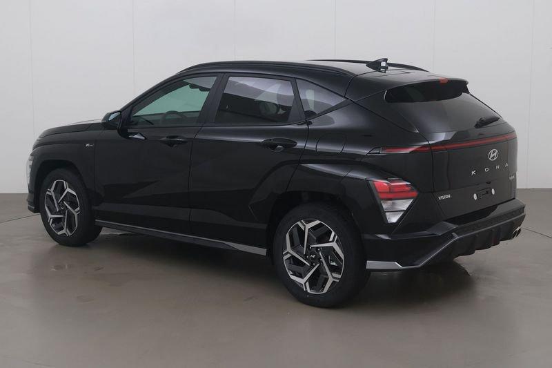 Hyundai KONA HEV 1.6 gdi feel n-line 129 AT, Auto's, Hyundai, Automaat, Gebruikt, Overige bekleding, Zwart