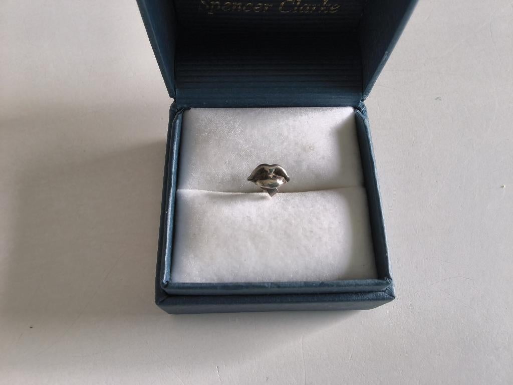 Boucle d’oreille en argent massif (lèvres), Bijoux, Sacs & Beauté, Boucles d'oreilles, Enlèvement ou Envoi, Comme neuf, Argent