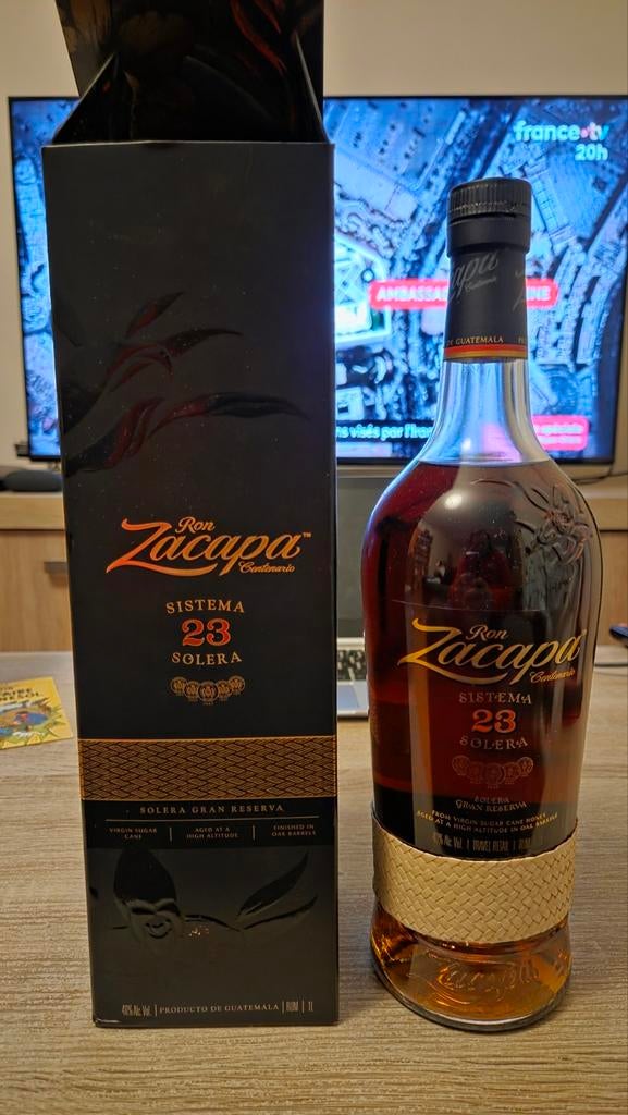 Rhum Zacapa 23 ans 1 litre Neuf !, Enlèvement ou Envoi, Neuf, Autres types, Pleine