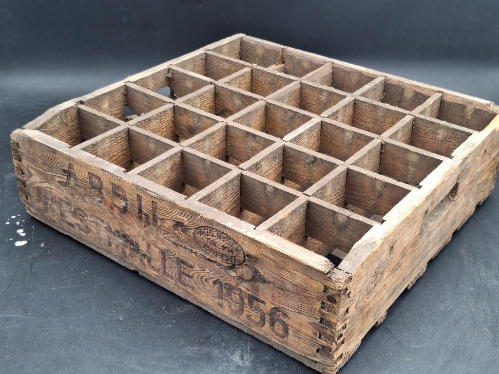 oude bierbak Abdij Westmalle, 1956, Verzamelen, Biermerken, Ophalen of Verzenden, Gebruikt, Overige typen, Overige merken