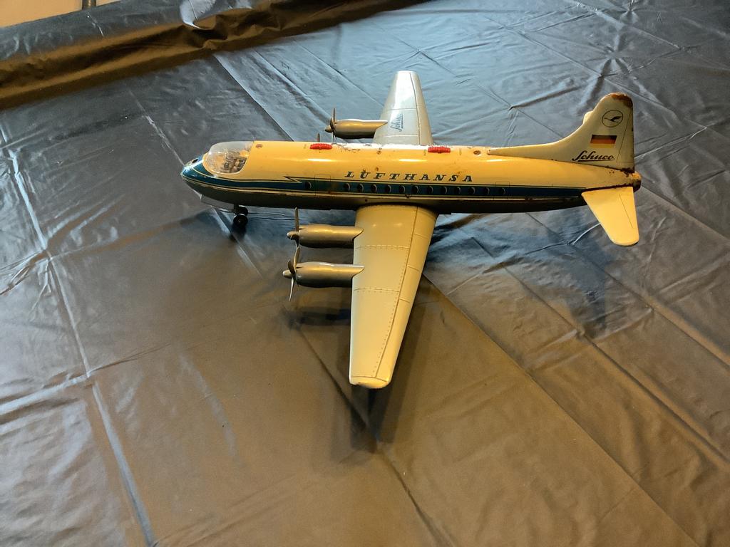 JOUET  ancien en tôle SCHUCO LUFTHANSA  authentique, Antiquités & Art, Enlèvement ou Envoi