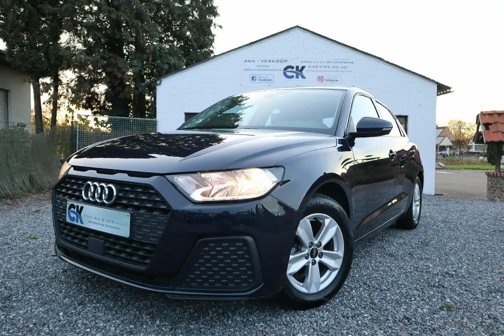 Audi A1 Sportback 25 TFSI S Tronic Advanced 2021, Auto's, Stof, A1, 1200 kg, Blauw