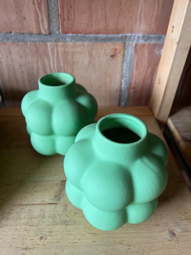 Vaasjes, Huis en Inrichting, Woonaccessoires | Vazen, Ophalen, Zo goed als nieuw, Groen