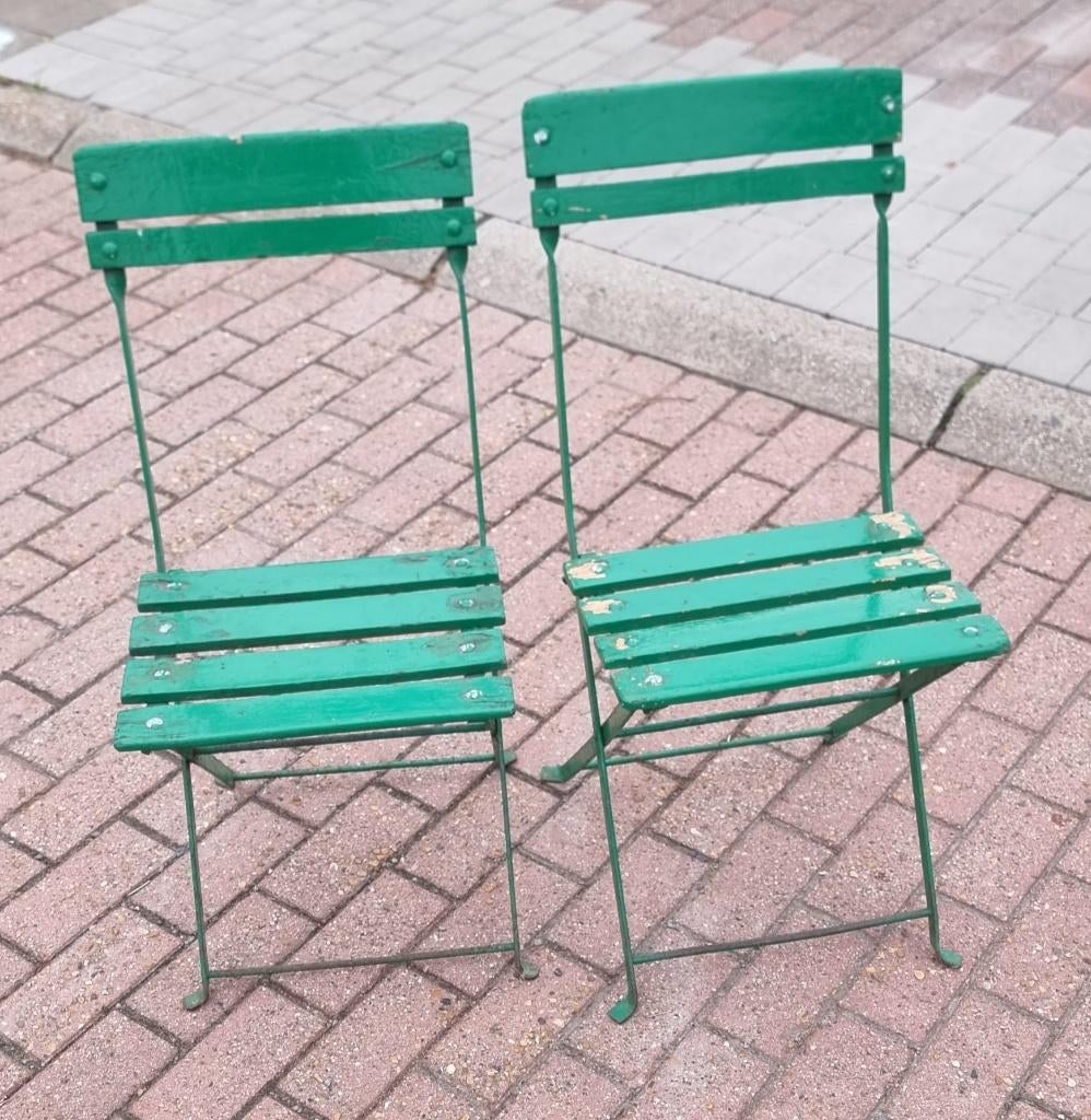 Chaises de bistrot - chaises longues., Enlèvement