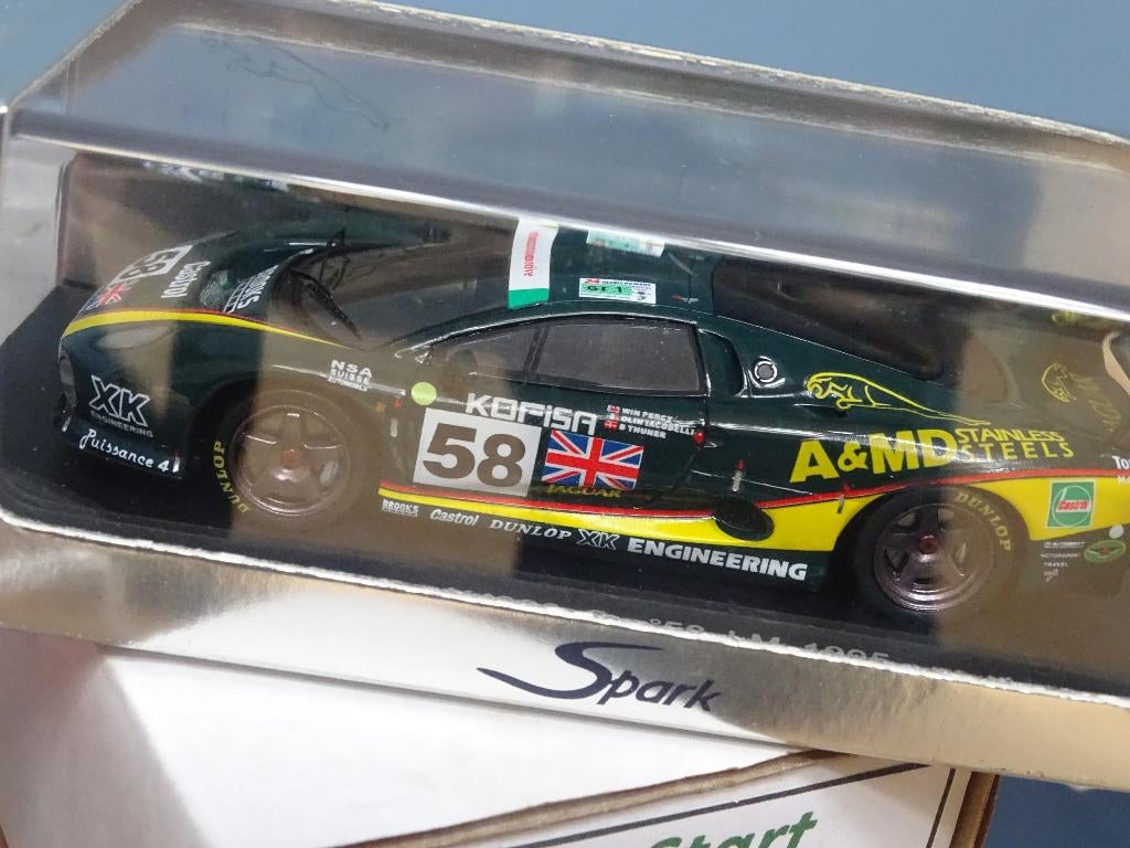 Rare Jaguar XJ220C Le Mans 1985 Spark 1/43, Hobby & Loisirs créatifs, Voitures miniatures | 1:43, Comme neuf, Voiture, Autres marques
