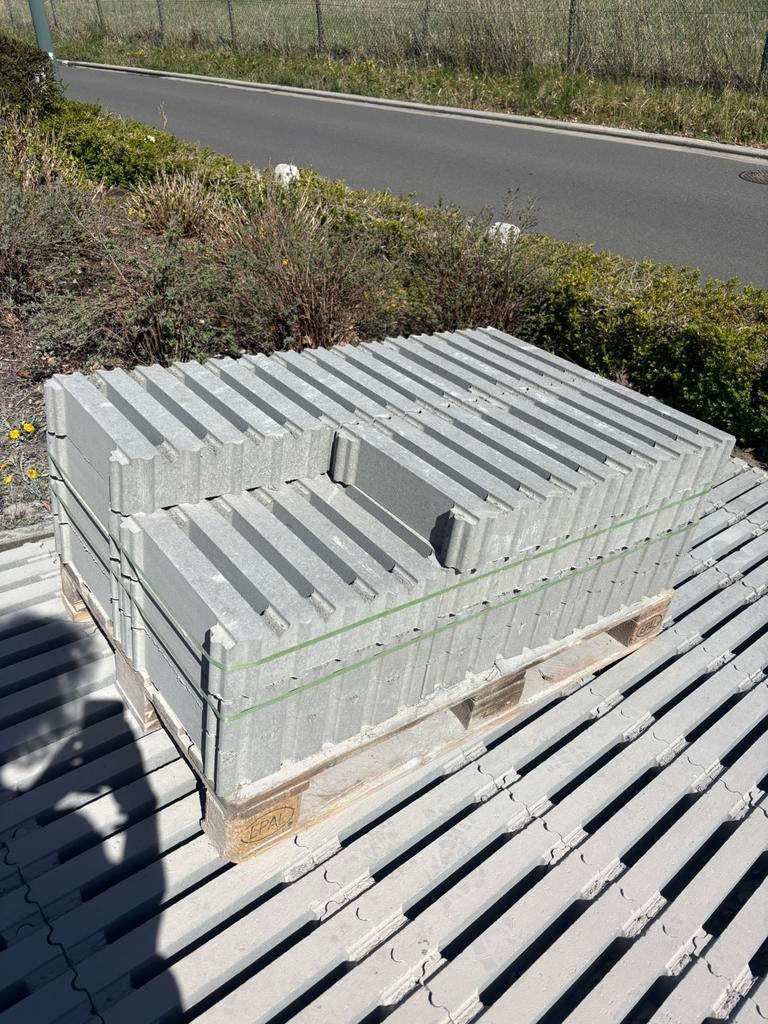 Grasdallen beton, Ophalen, Beton