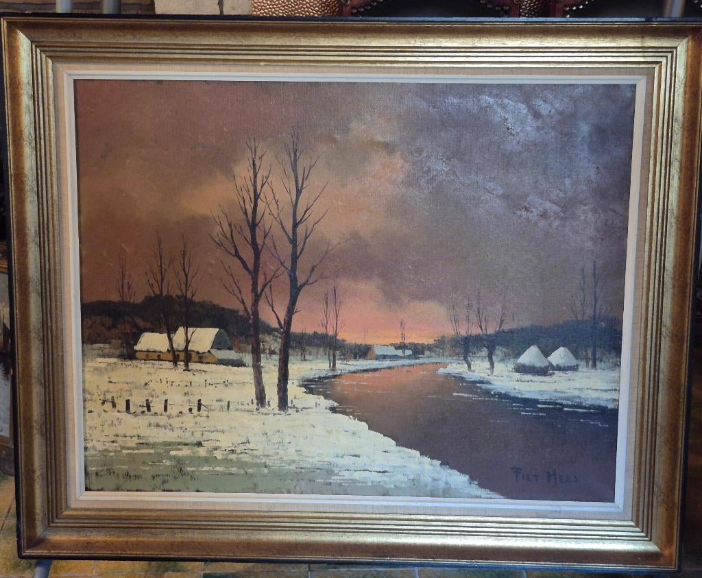 Schilderij Piet Mees, Antiek en Kunst, Ophalen