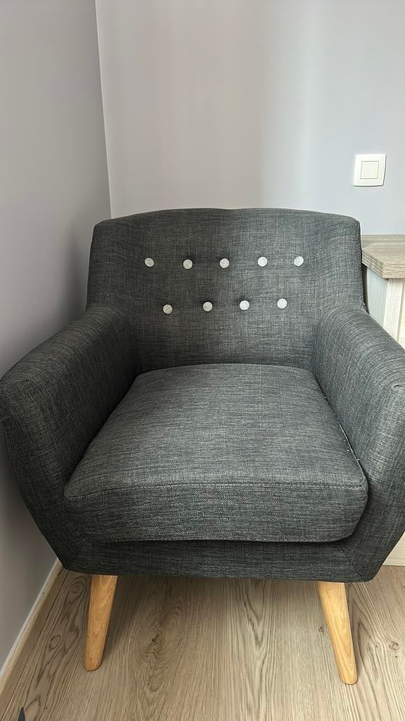 Zetel 1 persoons, Ophalen, Zo goed als nieuw, Eenpersoons, Stof