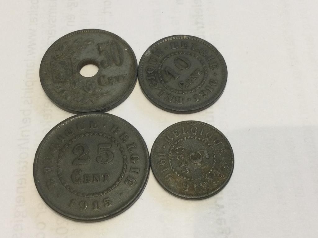 België 50/25/10 en 5 centimes, Postzegels en Munten, Munten | België, Ophalen of Verzenden