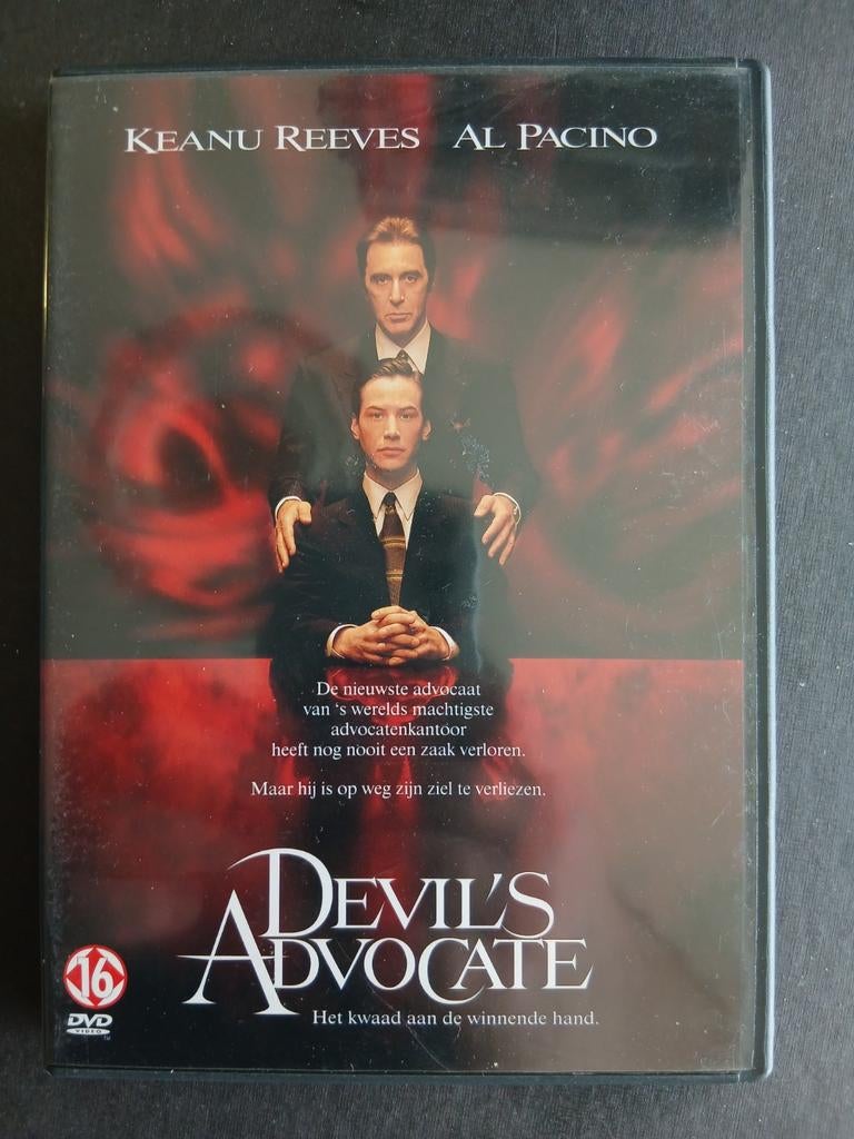 Devil's advocate (1997) Al Pacino, Keanu Reeves, Vanaf 16 jaar, Ophalen of Verzenden, Zo goed als nieuw, Bovennatuurlijke thriller