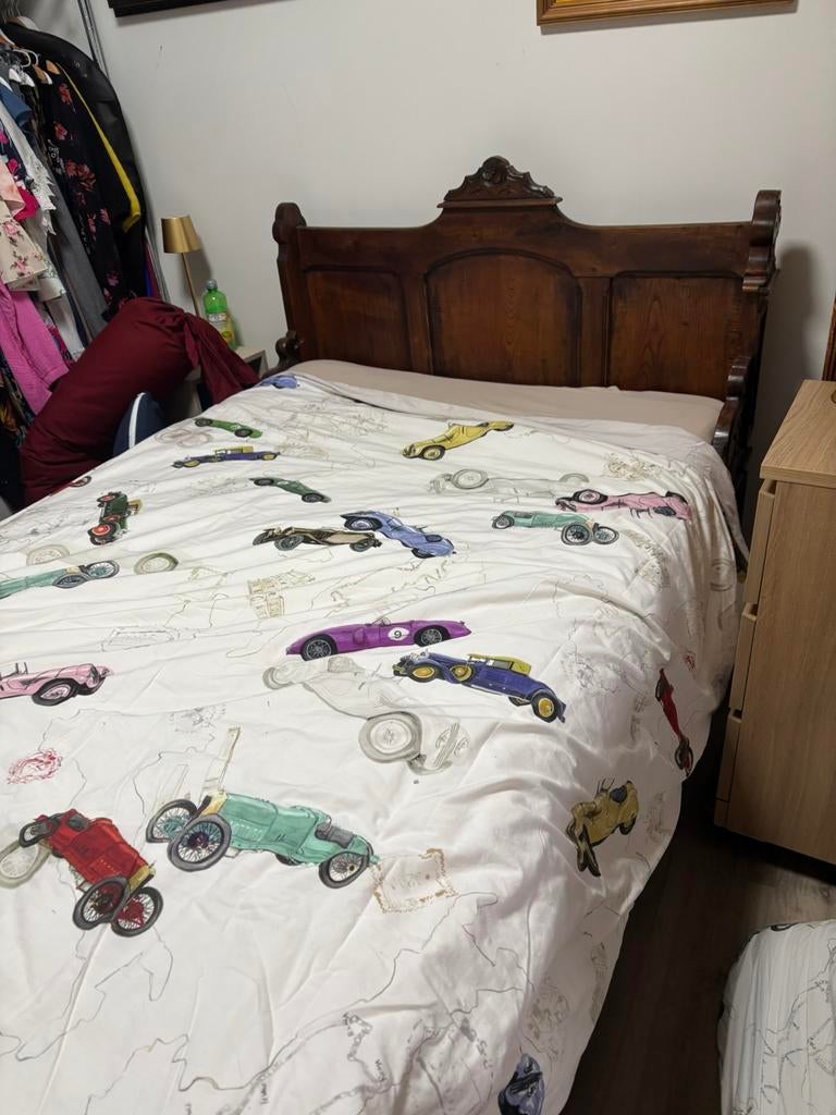 Twijfelaar bed antiek, Huis en Inrichting, Slaapkamer | Complete slaapkamers, Ophalen, Gebruikt, Twijfelaar, Antiek