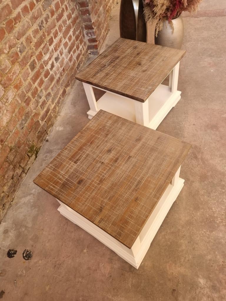 Massief houten bijzettafelje art:90/26.4, Ophalen, Zo goed als nieuw, Belgie, Belgie