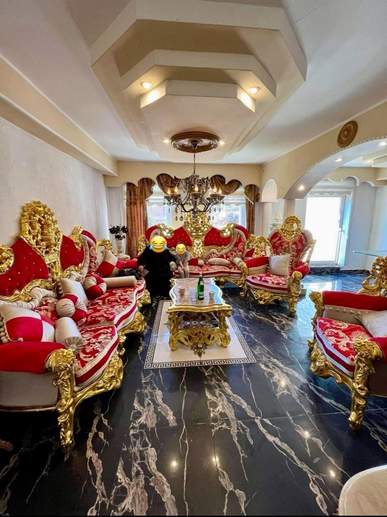 Salon Baroque de luxe – feuille d’or – pour 12 personnes, Enlèvement ou Envoi, Comme neuf