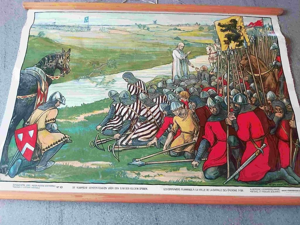 1302 Guldensporenslag Vlaanderen Frankrijk Fance Adel Paard, Verzenden, Overige typen