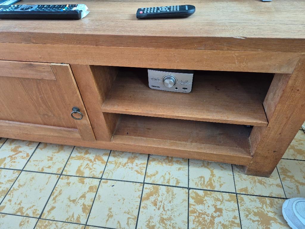 Meuble tv en teck, Enlèvement, Comme neuf, Teck