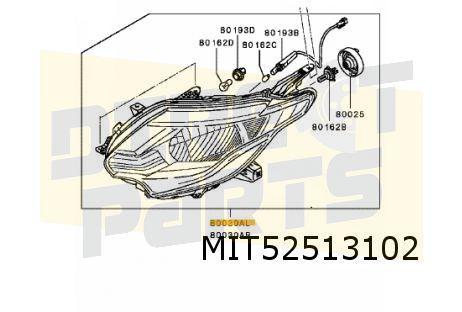 Mitsubishi L200 Pick-Up (8/15-) (KJ / KK / KL) -6/19 koplamp, -, Verzenden, -, Nieuw