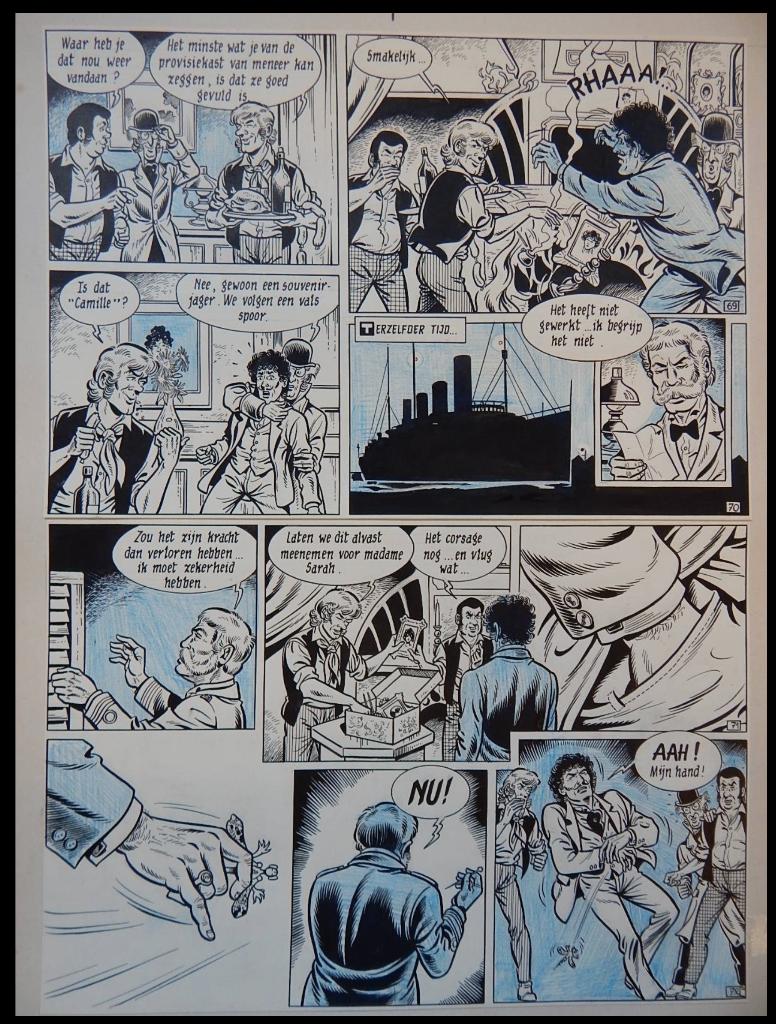 Page originale Robert et Bertrand - STUDIO VANDERSTEEN, Antiquités & Art, Enlèvement ou Envoi