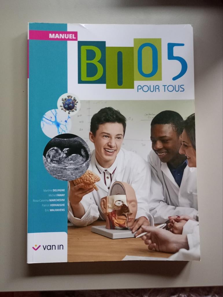 Bio 5 pour tous - manuel 2022, Van in, Biologie, Comme neuf, Enlèvement