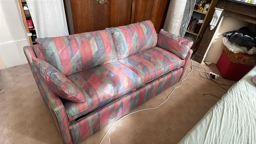 gratis sofa bed wordt volwaardig tweepersoons bed, Ophalen, 90 cm, Overige kleuren, Tweepersoons