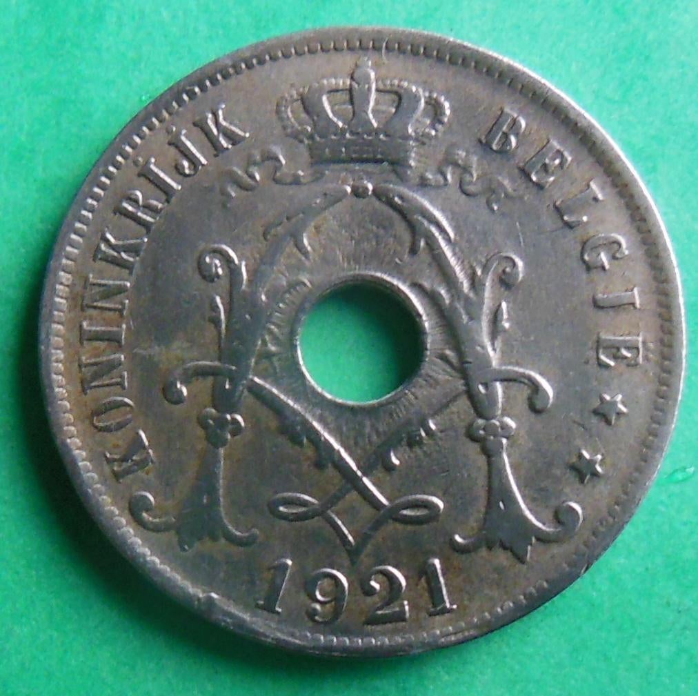 1921 25 centimen Albert 1er en NL, Envoi, Métal, Monnaie en vrac