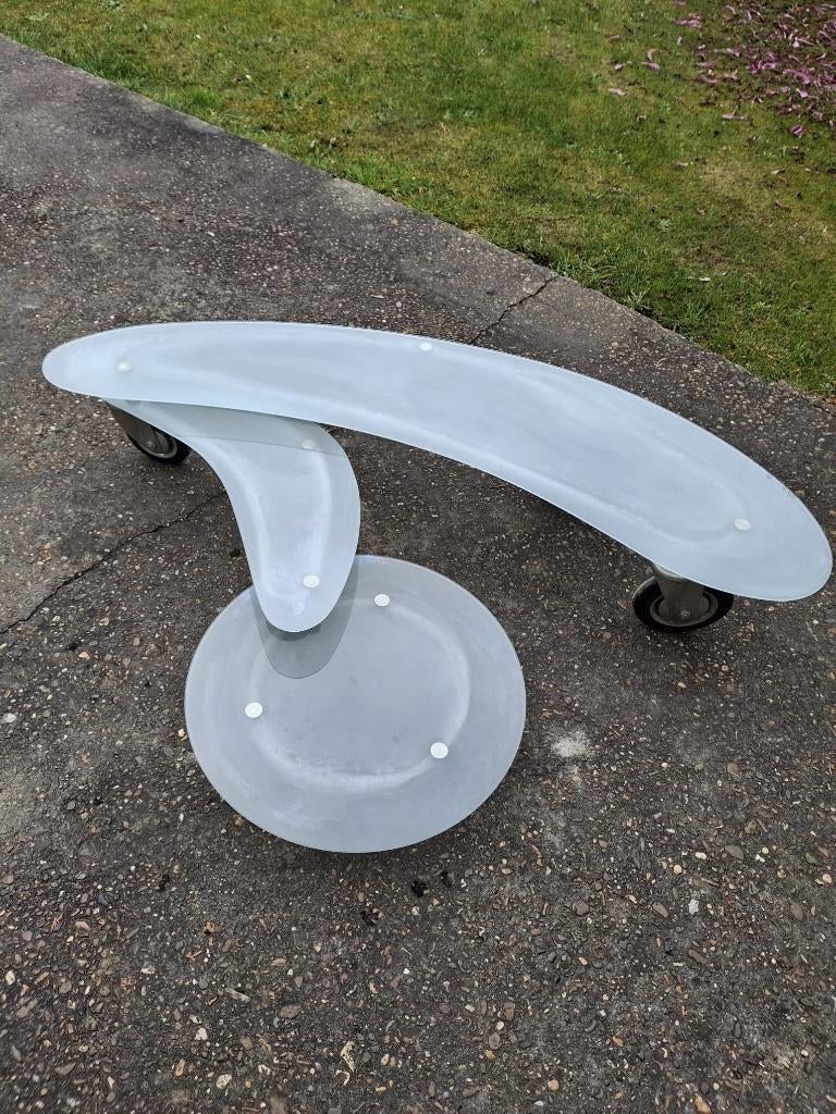 Design de table basse, Design, Comme neuf, Verre, Enlèvement