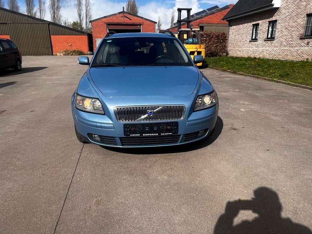 VOLVO V50 BENZINE AUTOMAT VAN 2005 MET 139DKM, Autos, Volvo, Achat, Feux de virage, Entreprise, Noir