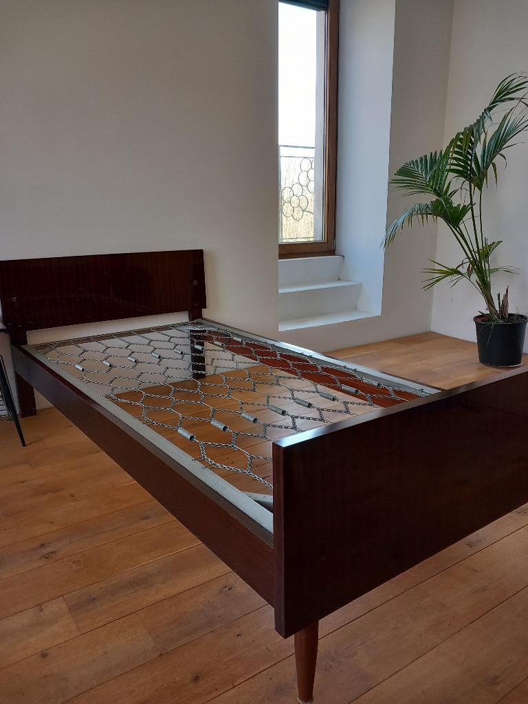 Vintage Lit simple années 50, Maison & Meubles, Enlèvement, Utilisé