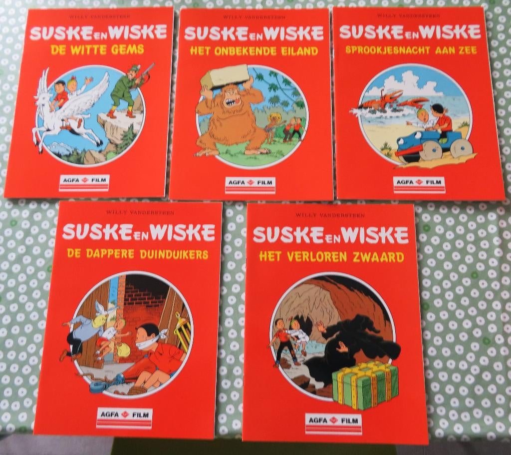 Suske en Wiske 5 stuks Agfa film 1994, Boeken, Complete serie of reeks, Ophalen of Verzenden, Nieuw