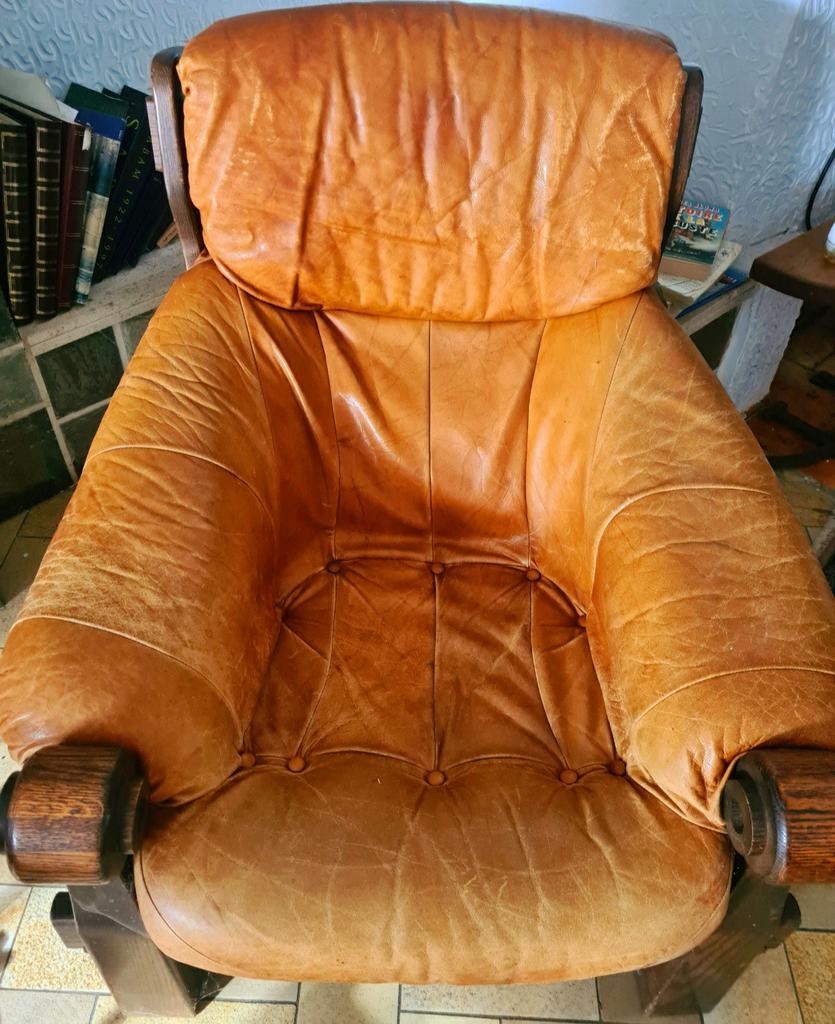 Salon 3 plus 1 plus 1 cuir véritable., Maison & Meubles, Canapés | Salons, Cuir