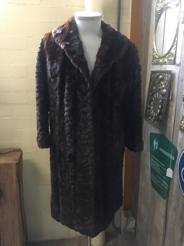 klassieke bontjas van nerts, Kleding | Dames, Jassen | Winter, Ophalen of Verzenden, Zo goed als nieuw, Maat 38/40 (M), Bruin