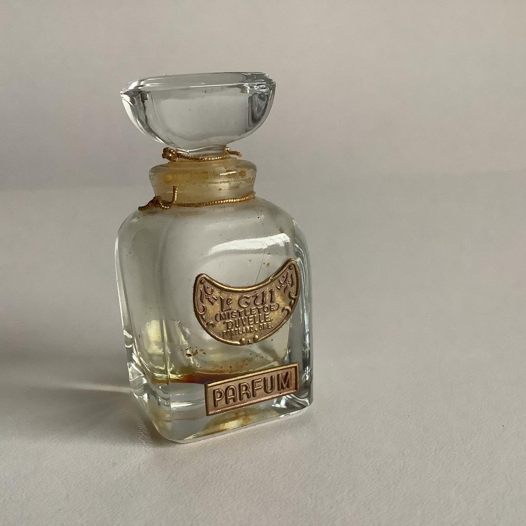 antiek flesje Le Gui Mistletoe Duvelle, Verzamelen, Ophalen of Verzenden, Gebruikt, Miniatuur