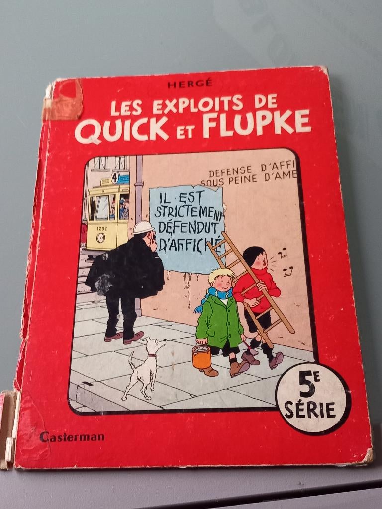 Les exploits de Quick et Flupke 5e série, Enlèvement ou Envoi, Une BD, Utilisé, Herge